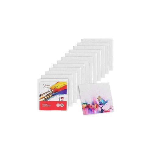 Image of Artlicious Canvases for Painting - Pack of 12, 4 x 4 Inch