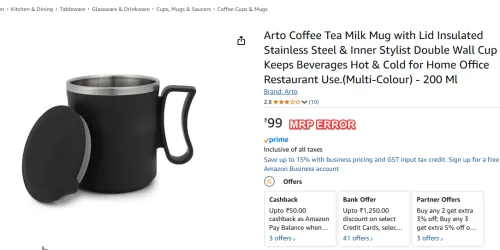Image of Arto Insulated Steel Mug 200ml