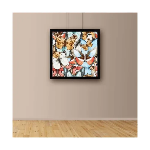 Image of ArtzFolio Beautiful Watercolor Butterfly Pattern Frame