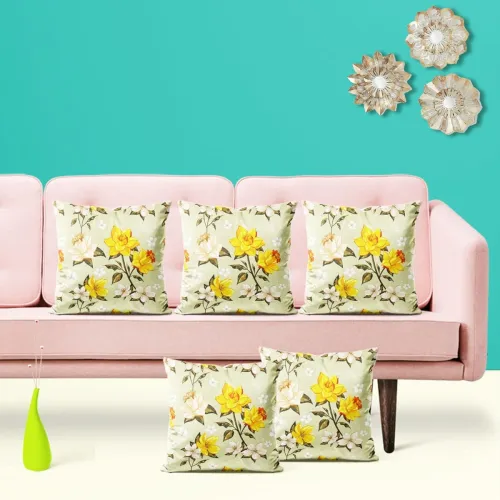 Image of ArtzFolio Dotted Lineart Decorative Cushion Cover (30 x 30 cms); Set of 2 pcs