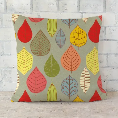 Image of ArtzFolio Leaf Art D4 Decorative Cushion Cover