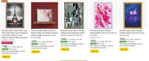 Image of ArtzFolio Photo Frame Minimum 90% Discount