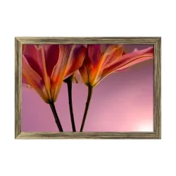 ArtzFolio Pink Tiger Lily Tabletop Painting