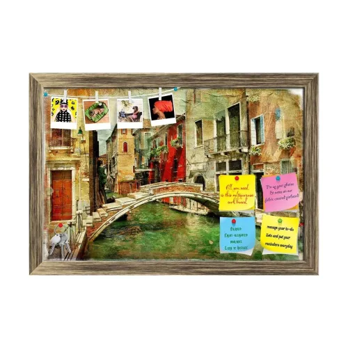 Image of ArtzFolio Romantic Venice D5 Bulletin Board Notice Pin Board
