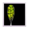 ArtzFolio Soybeans In A Spoon On Black Tabletop Painting
