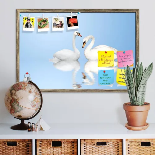 Image of ArtzFolio Two White Swans D1 Frame