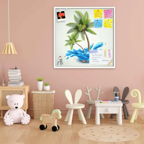 Image of ArtzFolio Water Splash with Palms