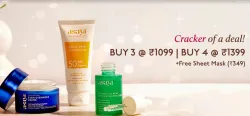 ASAYA Offer : Buy 3 products at ₹1099 +Free Sheet Mask Worth ₹349