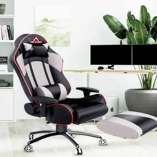 Image of ASE Grey Gold Gaming Chair