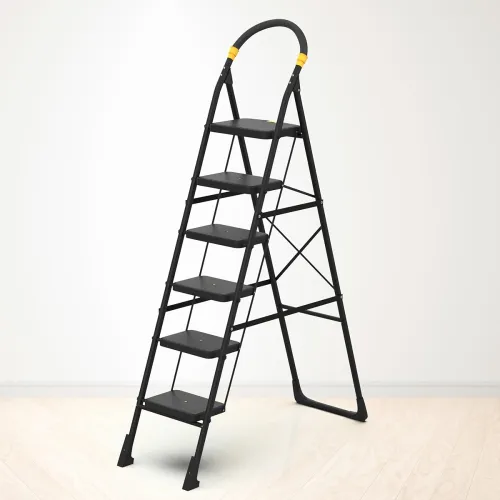 Image of Asian Paints TruCare Home Ladder, Foldable with 6 Slip-Resistant Steps Durable