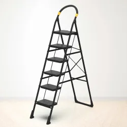 Asian Paints TruCare Home Ladder, Foldable with 6 Slip-Resistant Steps Durable