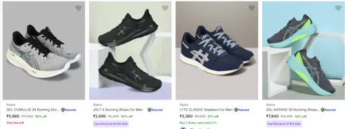 Image of Asics Men's Shoes at minimum 50% Discount