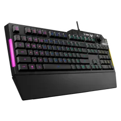 ASUS TUF K1 Wired Gaming Keyboard with Backlit Keys (Spill Resistant, Black)