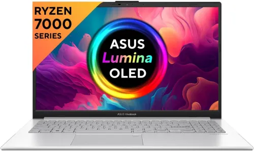Image of ASUS Vivobook Go 15 OLED AMD Ryzen 5 Quad Core 7520U Laptop (8GB/512GB SSD/Windows 11 Home)