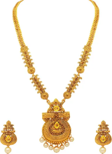 Image of Atasi International Alloy Copper Gold Jewel Set (Pack of 1)