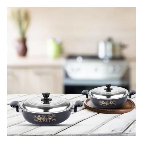 Image of ATEVON Non-Stick Kadai Gift Set, 2-Combo