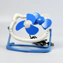 ATEVON USB Mini Cartoon Fan – Cute Bright Colors, Personal Desktop Fan for Office, Home, and Kids’ Rooms