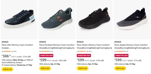 Image of ATHCO Men's Shoes Minimum 75% Discount 