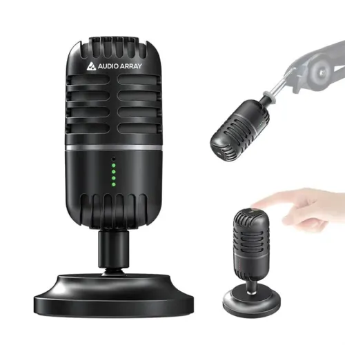 Image of Audio Array AM-C20 USB Microphone | Unique Tilt Stand & one Touch Mute |