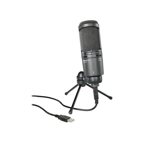 Image of Audio-Technica AT2020 USB Plus Cardioid Condenser USB Microphone (Black)