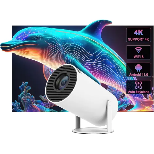 Image of AUN Free Style Pro Smart Projector 4K 1080p 8400L Android 11 5G WiFi