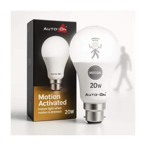 Image of Auto-ON 20W Motion Sensor LED Bulb (Cool White)