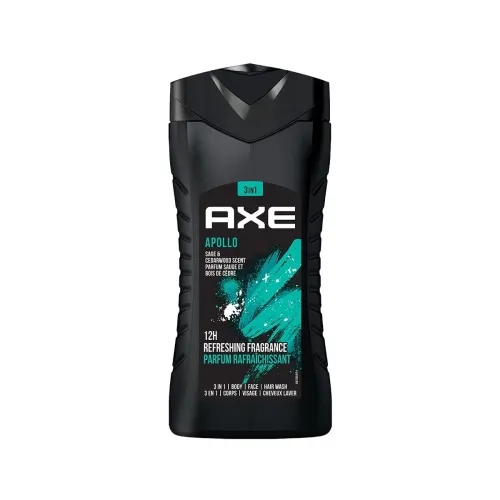 Image of Axe Apollo 3 In 1 Body, Face & Hair Wash for Men