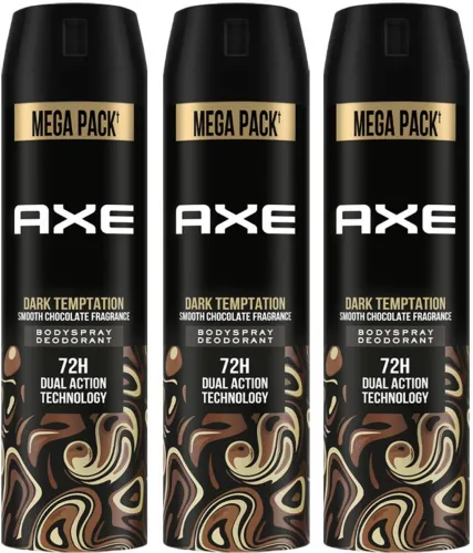 Image of AXE Dark Temptation Deodorant Spray [645ml, Pack of 3]