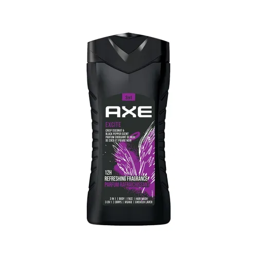 Image of Axe Excite 3 In 1 Body, Face & Hair Wash For Men,250ml