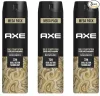 Axe Gold Temptation Deodorant Body Spray, 215ml x 3