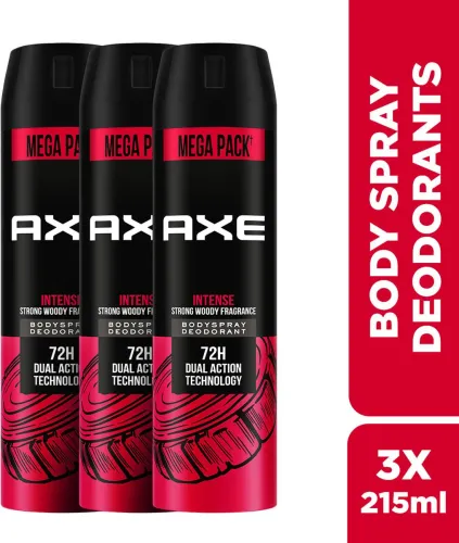 Image of AXE Intense Body Spray - For Men (215 ml, Pack of 3)