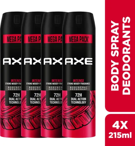Image of AXE Intense Body Spray - For Men (215 ml, Pack of 4)
