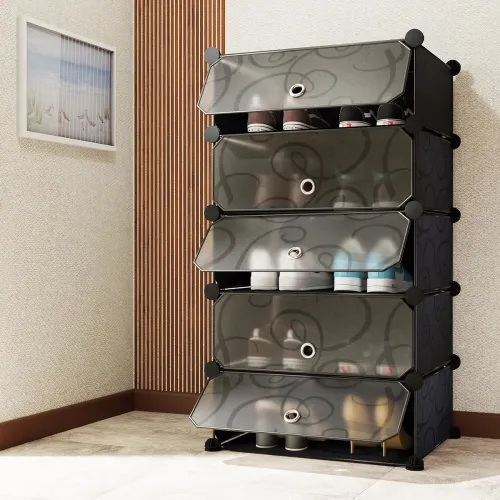 Image of AYSIS 5 Shelf DIY Shoe Rack