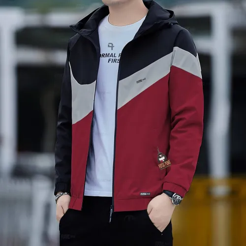 Image of Azmani Men Colorblock Casual Jacket