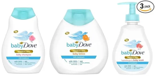 Image of Baby Dove Lotion, Shampoo & Baby Wash Combo