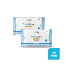 Baby Dove Rich Moisture Baby Wipes, 72 wipes PO2