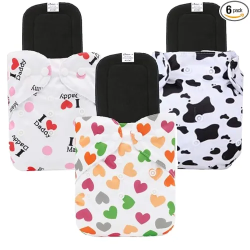 Image of Babymoon cloth diaper, pack of 6