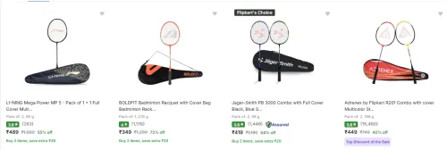 Image of Badminton Racquet Under ₹499 