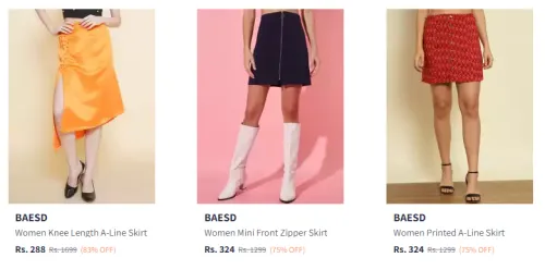 Image of BAESD Women's Skirt at Minimum 70% Discount