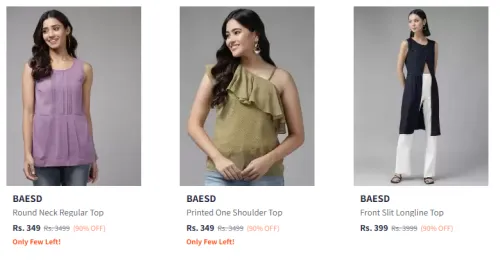 Image of BAESD Women's Top at Minimum 90% Discount