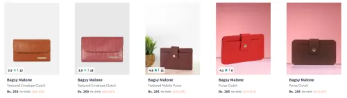 Image of Bagsy Malone Clutches at minimum 86% Discount