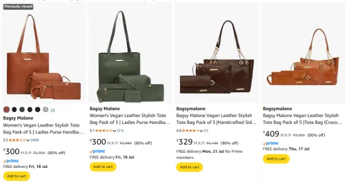 Image of Bagsy Malone Handbags Flat 90% Discount