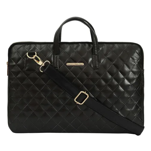 Image of Bagsy Malone Unisex Leather Laptop Messenger Bag