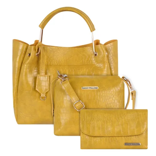 Image of Bagsy Malone Vegan Leather Tote Bag Pack of 3