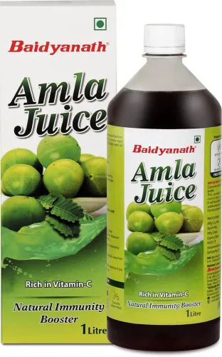 Image of Baidyanath Amla Juice - 1L - Rich in Vitamin C and a Natural Immunity Booster |.