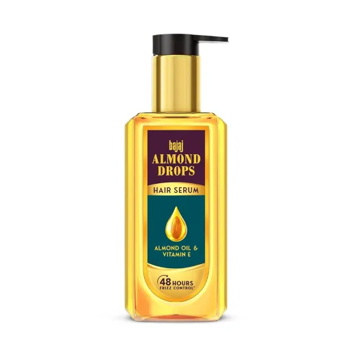Image of Bajaj Almond Drops Hair Serum 100 ml | With Almond Oil & Vitamin E | Nourishes Dry & Frizzy Hair.