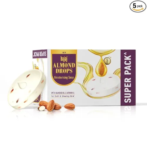 Image of Bajaj Almond Drops Moisturizing Soap 5 X 125g