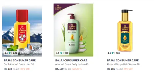 Image of Bajaj Beauty Products at Minimum 50% Discount