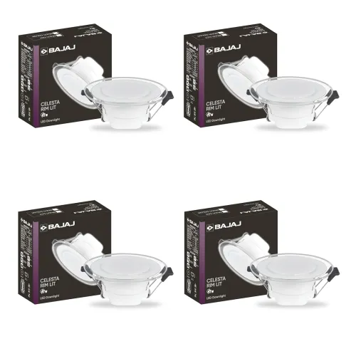 Image of Bajaj Celesta Rim Lit 7W Downlight (Pack of 4)
