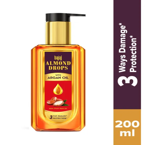 Image of BAJAJ CONSUMER CARE Almond Drops Damage Protection Non-Sticky Hair Oil